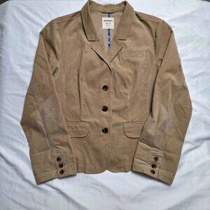 Old Navy Tan Corduroy Academia Blazer Jacket XL